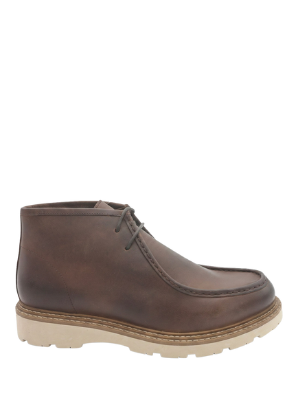 Jones Bootmaker Daxton Leather Chukka Boots, Dark Brown, Dark Brown