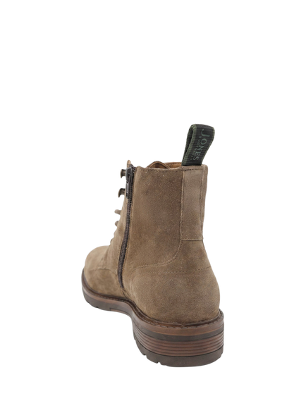 Jones Bootmaker Derry Suede Lace Up Ankle Boots, Taupe - view 2, Taupe