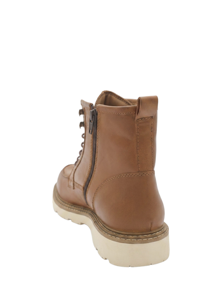 Jones Bootmaker Essex Lace Up Leather Ankle Boots, Tan - view 2, Tan