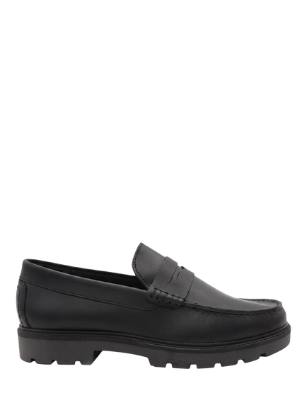 Jones Bootmaker Peregrine Chunky Sole Penny Loafer, Black, Black