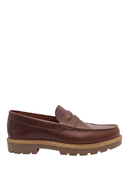 Jones Bootmaker Peregrine Chunky Sole Penny Loafer, Brown, Brown