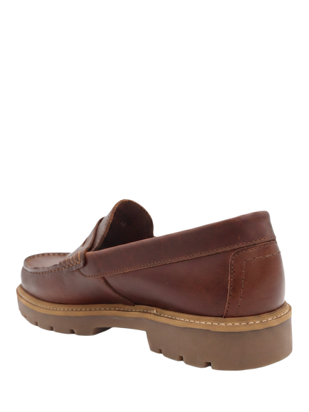 Jones Bootmaker Peregrine Chunky Sole Penny Loafer, Brown - view 2, Brown