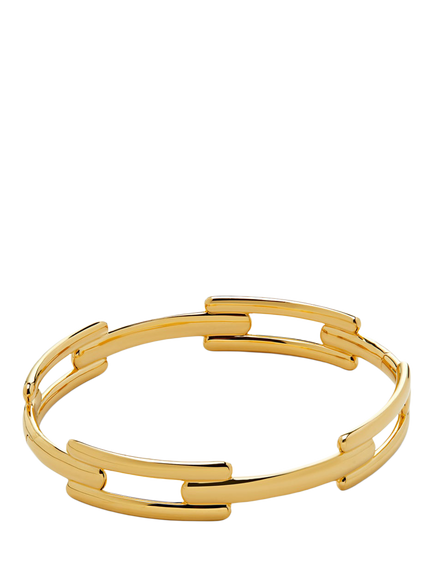Monica Vinader Link Bangle, Gold, Gold