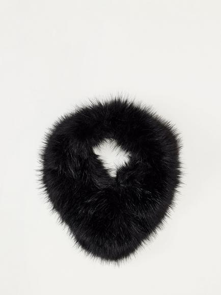 Phase Eight Faux Fur Collar, Black, Black