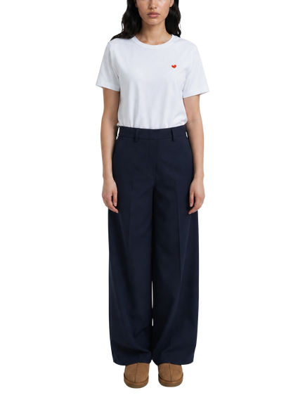 Smith & Soul Wide Leg Woven Stretch Trousers, Marine, Marine