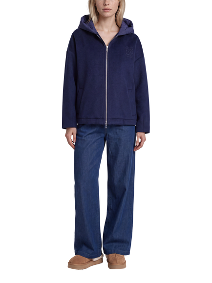 Smith & Soul Wool Blend Hybrid Hooded Zip-Up Jacket, Marine, Marine