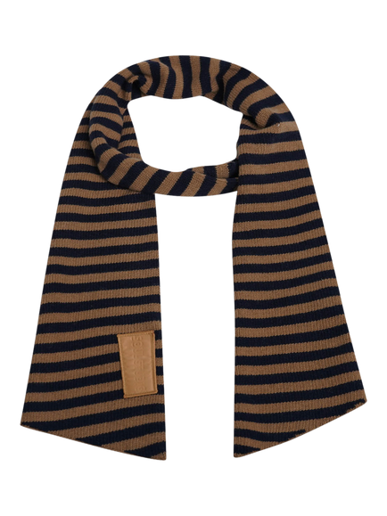 Smith & Soul Stripe With Cashmere Long Scarf, Toffee Print, Toffee Print