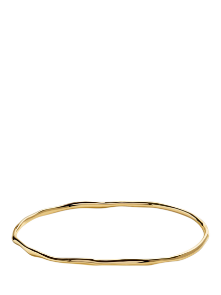 Monica Vinader Siren Muse Hammered Bracelet, Gold, Gold