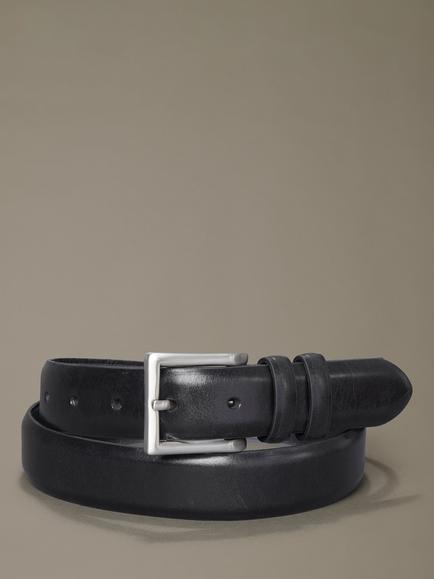 Aubin Ealand Smart Leather Belt, Black, Black