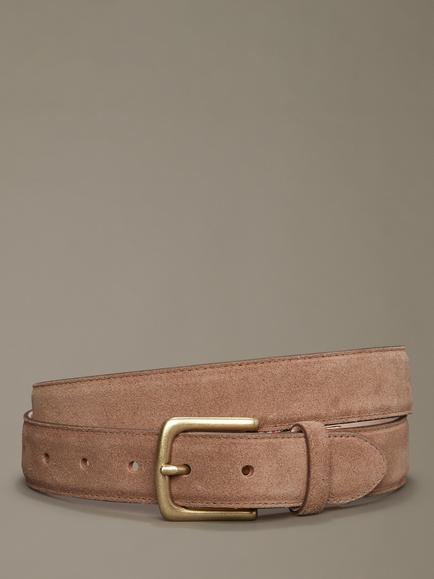 Aubin Wren Suede Belt, Natural, Natural