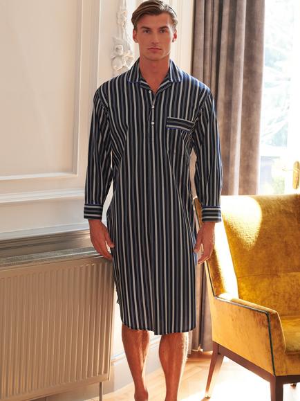 British Boxers Regimental Satin Stripe Nightshirt, Windsor, Windsor