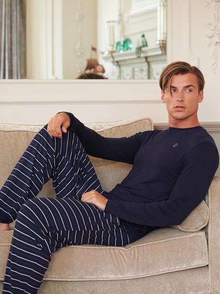 British Boxers Bamboo Pyjama Set, Night - view 2, Night