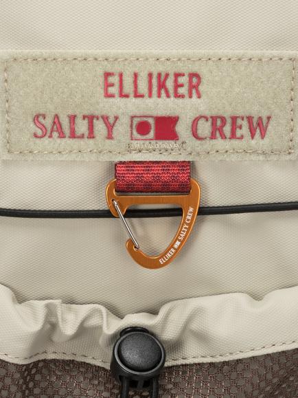 Salty Crew x ELLIKER Dais Roll Top Backpack, 13/18L - view 2, Concrete