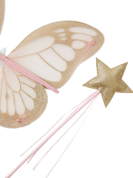 Angels by Accessorize Kids' Butterfly Dress Up Set, Pink/Gold - view 2, Pink/Gold