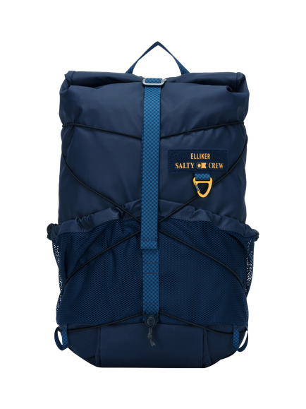 Salty Crew x ELLIKER Keer Roll Backpack, 21/25L, Navy