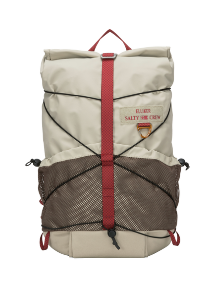 Salty Crew x ELLIKER Keer Roll Backpack, 21/25L, Concrete