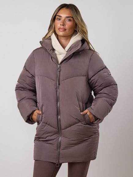 Gym King Puffer Coat, Deep Mocha, Deep Mocha