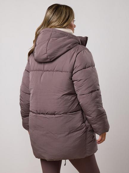 Gym King Puffer Coat, Deep Mocha - view 2, Deep Mocha