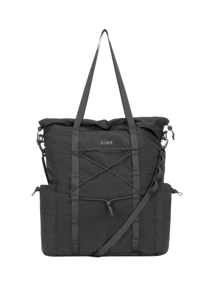 ELLIKER Carston Ripstop Packable Tote Bag, 13L, Black