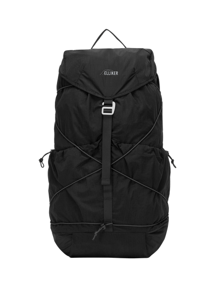 ELLIKER Halton Ripstop Packable Backpack, 22L, Black