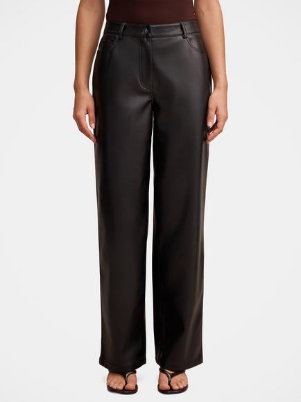 Forever New Cara Barrel Leg Trousers, Black