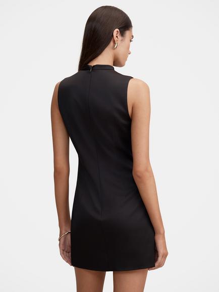 Forever New Jade Sculpted A-Line Mini Dress, Black - view 2, Black