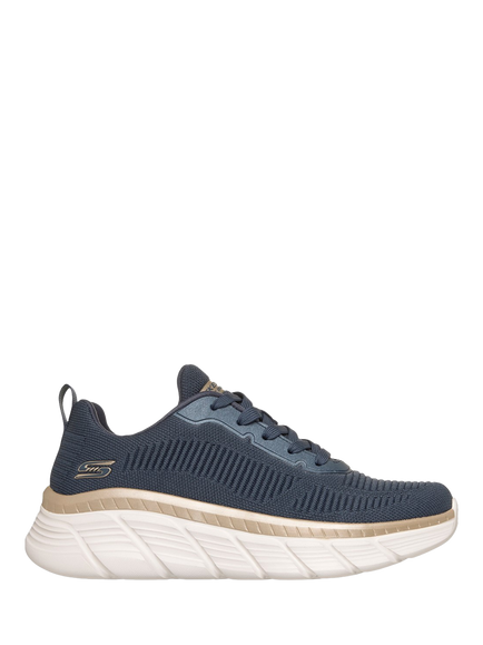 Skechers Bobs B Flex Hi Flying Trainers, Navy/Gold, Navy/Gold