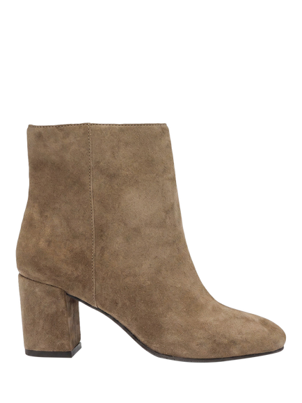 Jones Bootmaker Neptune Heeled Suede Ankle Boots, Taupe, Taupe
