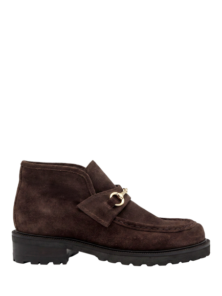 Jones Bootmaker Tovia Suede Ankle Boots, Chocolate