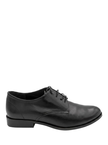 Jones Bootmaker Liliana Leather Derby Shoes, Black, Black