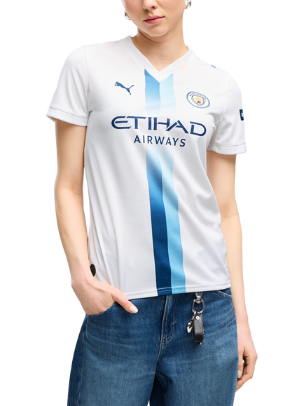 PUMA Man City Third Jersey Top, White, White
