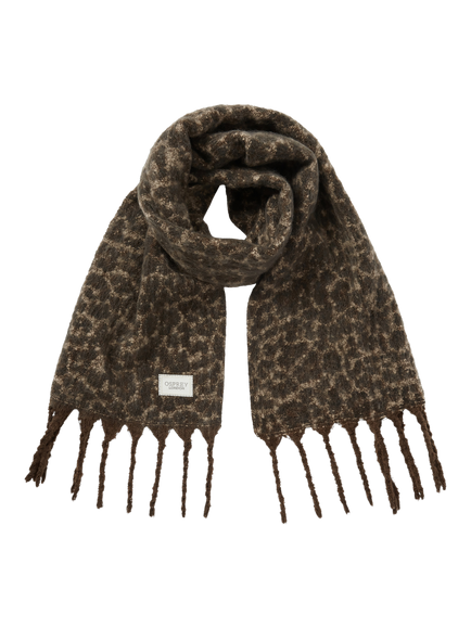 OSPREY LONDON Animal Print Scarf, Multi, Multi