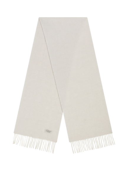 OSPREY LONDON The Lumi Wool Scarf, Cream, Cream