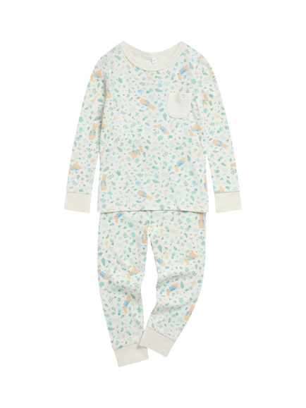 MORI Kids' Long Sleeve Peter Rabbit Pyjama Set, Multi, Multi
