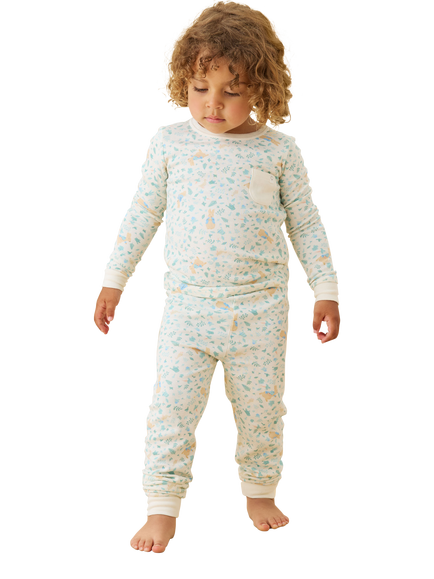 MORI Kids' Long Sleeve Peter Rabbit Pyjama Set, Multi - view 2, Multi