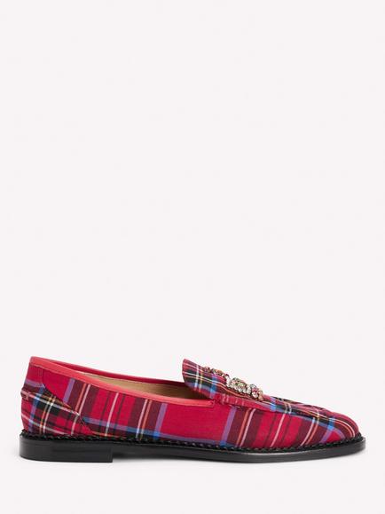 Boden Nya Embellished Penny Loafers, Red/Multi, Red/Multi