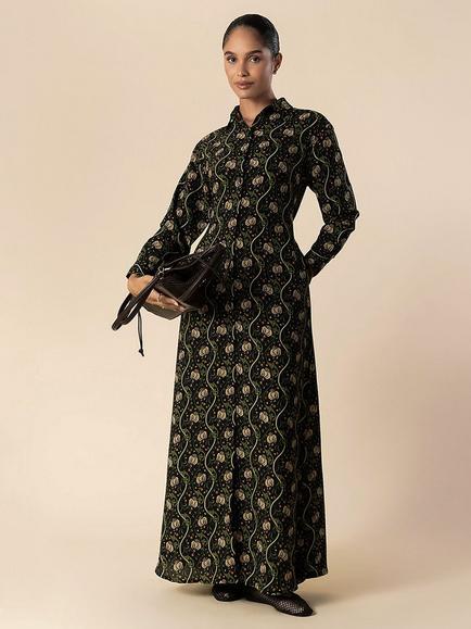 Aab Ivy Maxi Dress, Black/Multi, Black/Multi