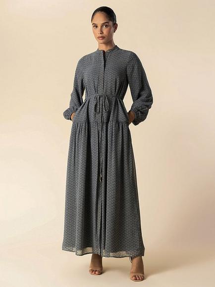 Aab Tarjeta Maxi Dress, Blue/Multi, Blue/Multi