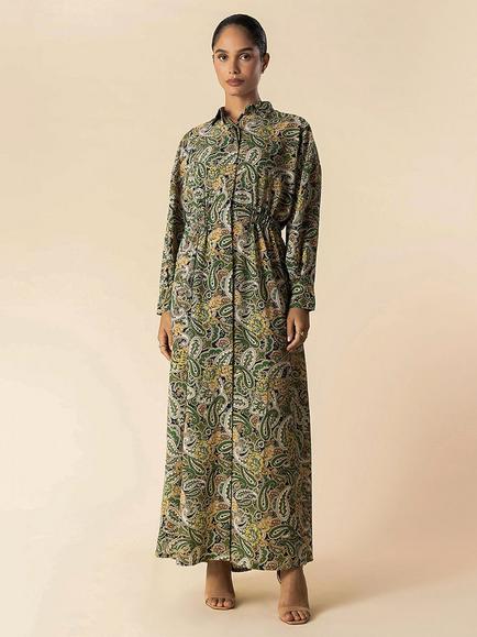 Aab Paisley Maxi Dress, Green/Multi, Green/Multi