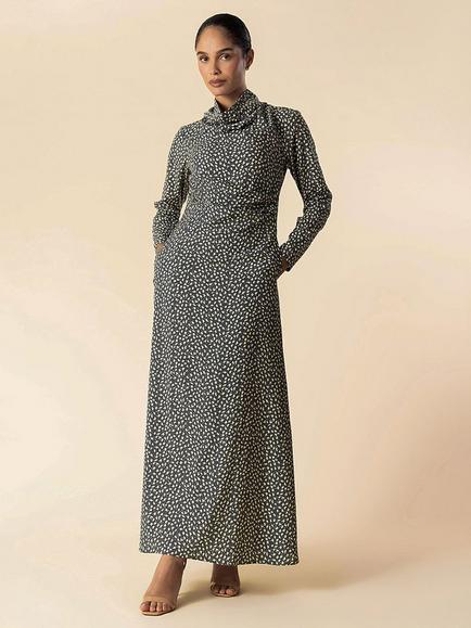 Aab Dew A-Line Maxi Dress, Grey/Multi, Grey/Multi