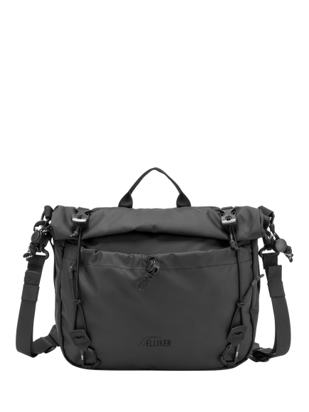 ELLIKER Nidder Roll Top Crossbody Bag, 6L, Black