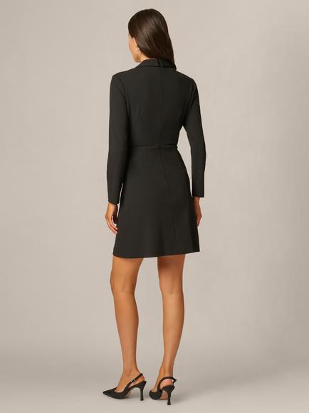 Adrianna Papell Bead Detail Blazer Dress - view 2, Black