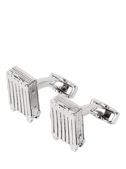 Hackett London Suitcase Cufflinks, Silver, Silver