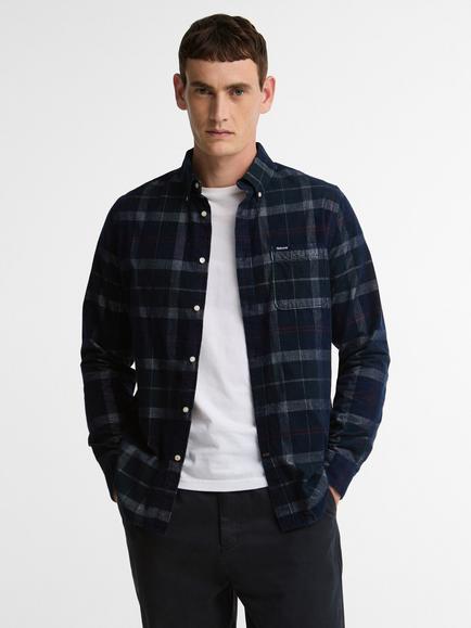 Barbour Blair Tailored Fit Pure Cotton Shirt, Evergreen Tartan, Evergreen Tartan