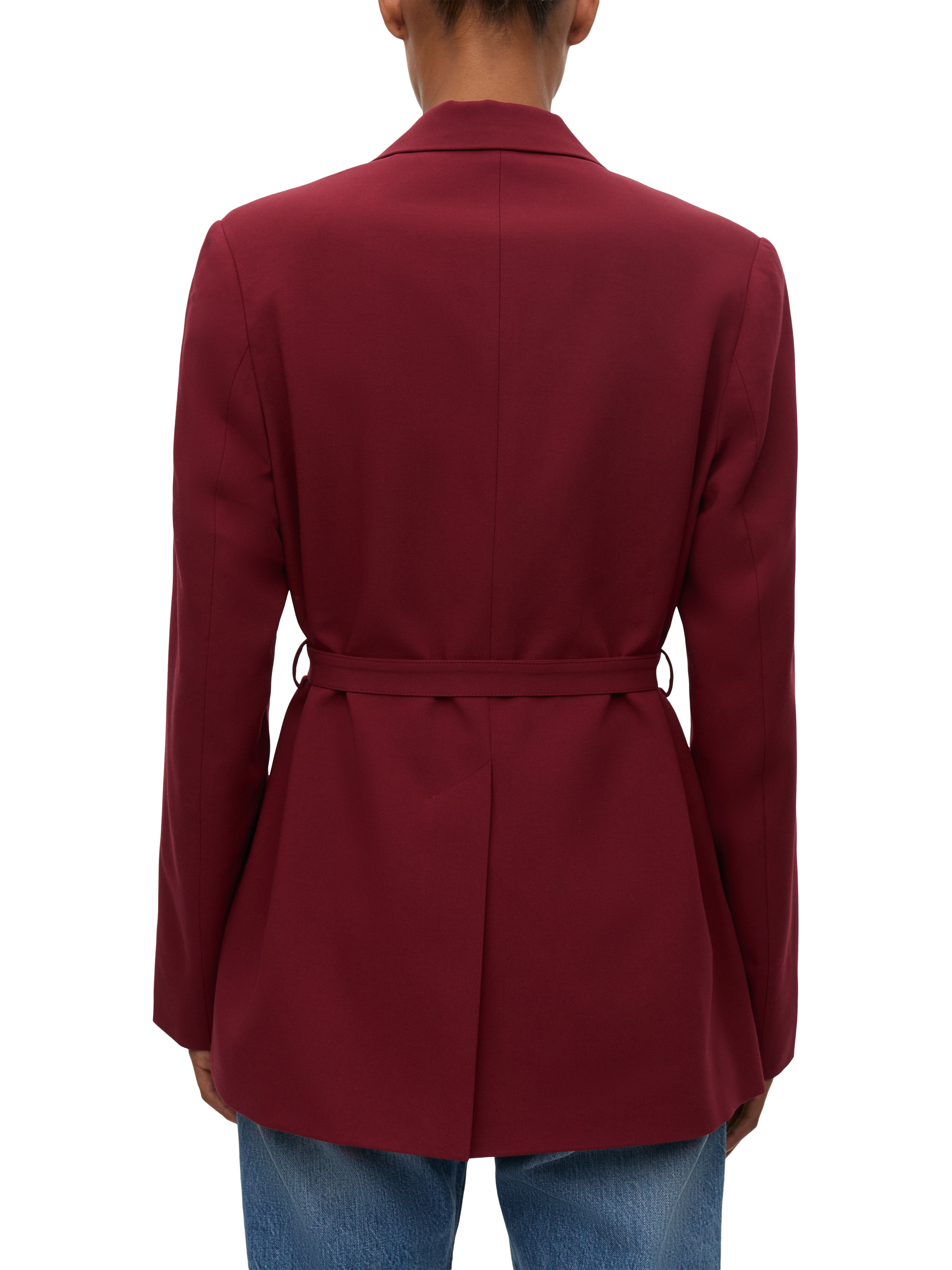 Samsøe Samsøe Salot Buckle Blazer, Dark Red