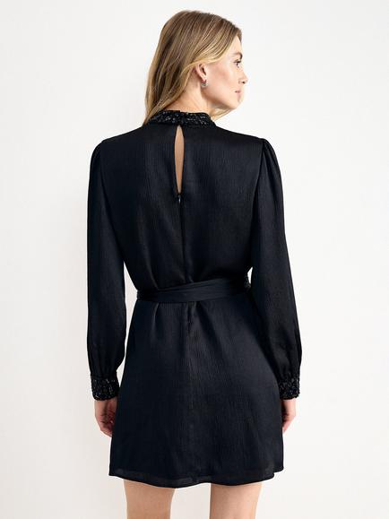 Phase Eight Annelise Mini Dress, Black - view 2, Black