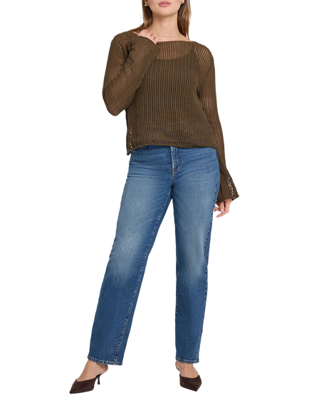 NYDJ Kasey High Rise Stovepipe Jeans, Aster