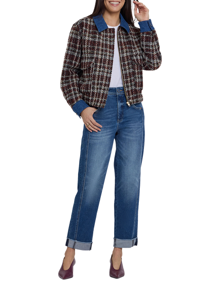 NYDJ Kasey Stovepipe High Rise Ankle Jeans, Anthurium