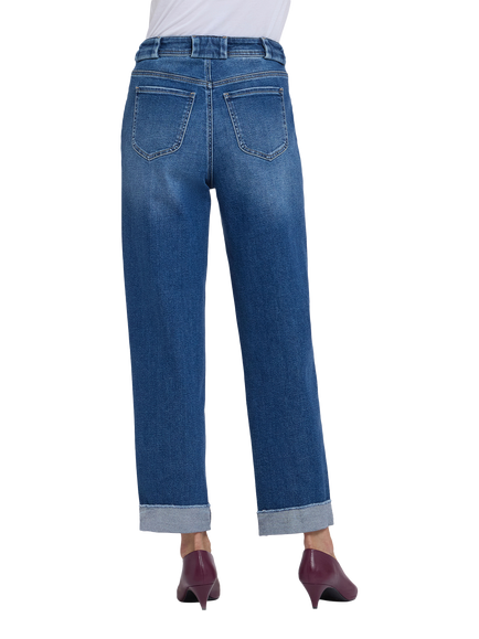 NYDJ Kasey Stovepipe High Rise Ankle Jeans - view 2, Anthurium
