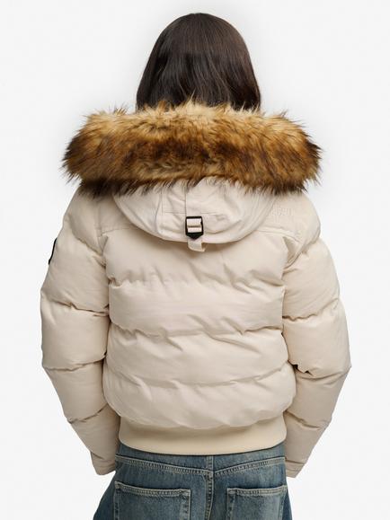 Superdry Everest Hooded Bomber Jacket, Rainy Day Grey - view 2, Rainy Day Grey